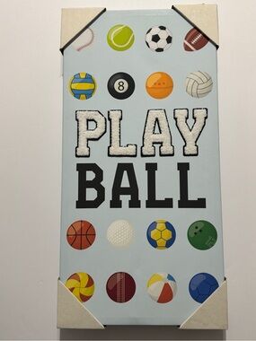 Play Ball Canvas Wall Art